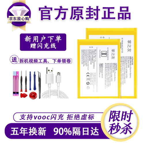 掌之友 vivoX6/x7手机电池 X21/X9plus/y67大容量闪充电池 【vivoX9i】旗舰加强版