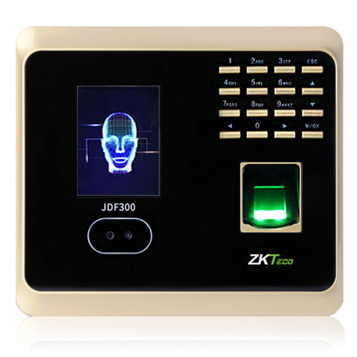 中控智慧(ZKTeco)人脸指纹考勤机 高速识别打卡机 自助报表 WIFI传输 JDF300