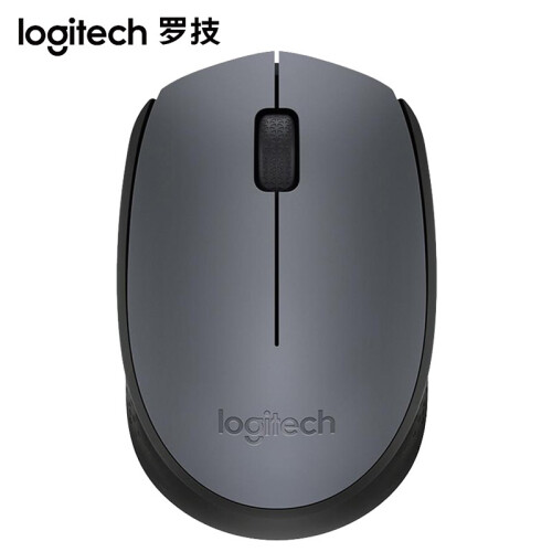 罗技（Logitech） M170光电无线鼠标笔记本台式电脑商务办公省电办公游戏鼠标 多色可选 灰色