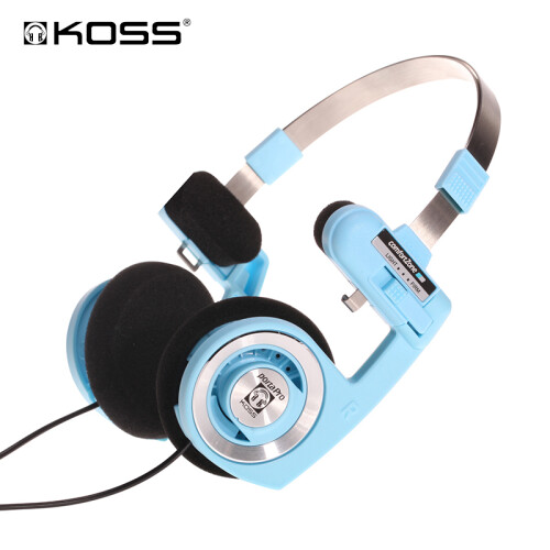 高斯（KOSS） PORTA PRO Blue头戴式重低音吃鸡耳机 PP 可折叠便携通用 天空蓝