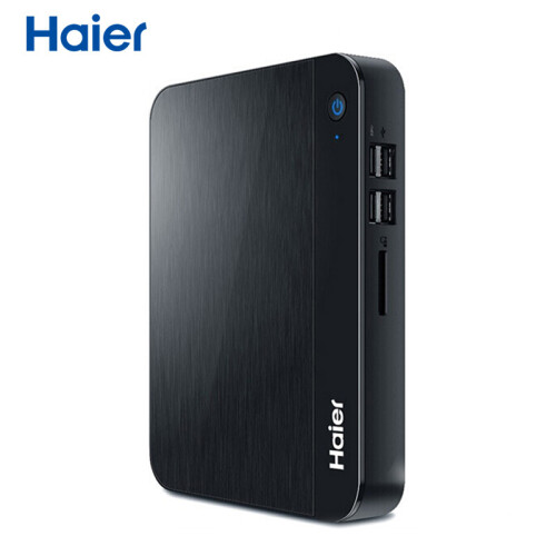 海尔（Haier）云悦mini S-J9A 迷你主机台式电脑商用办公mini主机(四核J3160 8G 128G SSD WIFI 正版Win10)