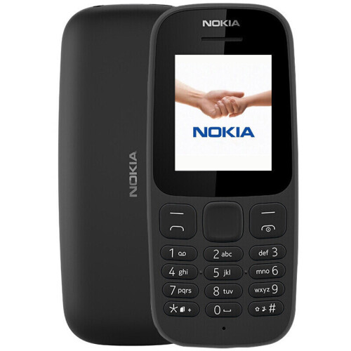 诺基亚（NOKIA） 105 移动联通2G 老人老年备用学生手机 新款-黑色