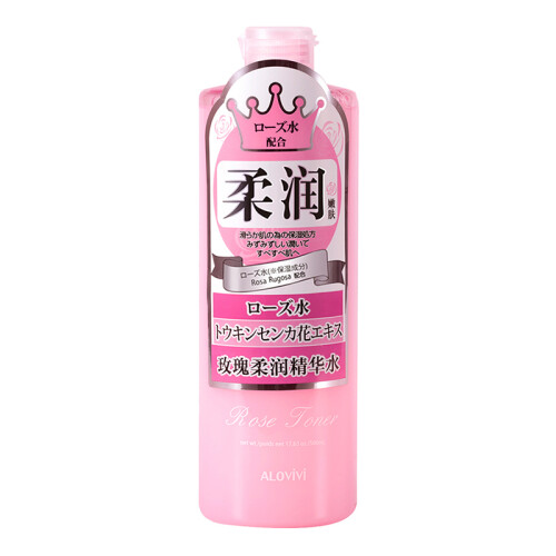 alovivi 玫瑰柔润精华水500ml（大粉水 爽肤水 滋润保湿水 嫩肤）