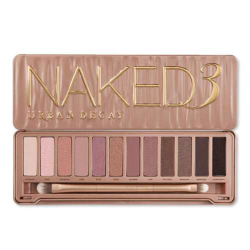 海囤全球衰败城市（URBAN DECAY) Naked3 玫瑰金铁盒12色眼影彩盘  12 * 1.3g/盒