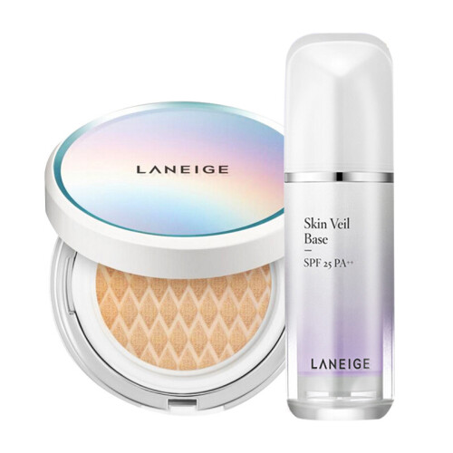 海囤全球兰芝（LANEIGE） 【太阳的后裔宋慧乔同款】LANEIGE兰芝气垫BB霜隔离粉底液遮瑕保湿 兰芝气垫BB霜13#+隔离霜40#紫色