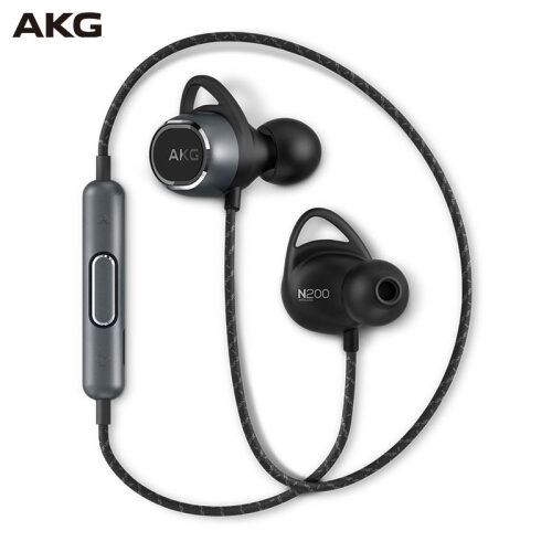 AKG  N200 WIRELESS入耳式无线蓝牙耳机 磁吸运动耳机 参考级HIFI音质 手机可通话 曜石黑