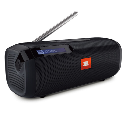 JBL TUNERFM BLK 无线蓝牙音箱 便携式音响 手机/电脑外放播放器 FM收音机 黑色