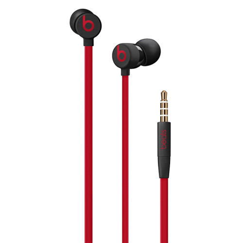 Beats urBeats3 入耳式耳机有线耳机 手机耳机 3.5mm接口 三键线控 带麦-  桀骜黑红（十周年精简版）