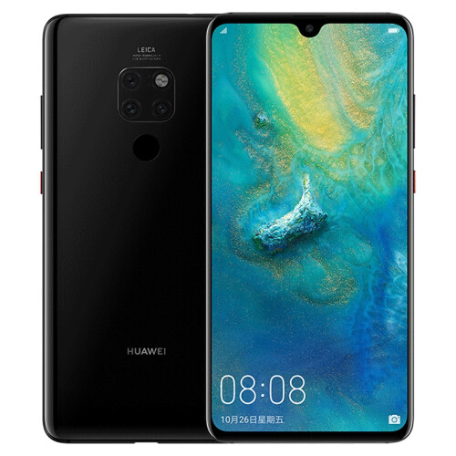 京品手机华为 HUAWEI Mate 20 麒麟980AI智能芯片全面屏超微距影像超大广角徕卡三摄6GB+128GB亮黑色全网通版双4G手机