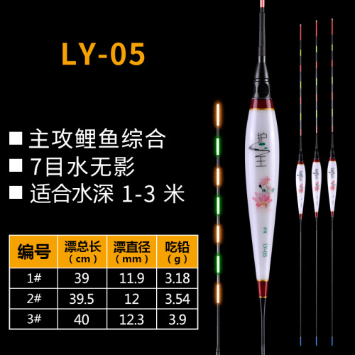 芦王 夜光漂纳米电子漂水无影超亮醒目高灵敏夜钓鲫鱼鲤鱼换尾 护王LY05（送6目阴天尾） 3号漂（送2颗电池）