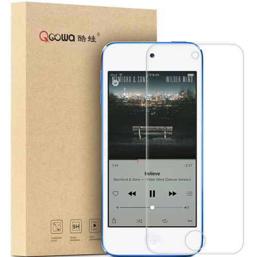 京东超市酷蛙（QOOWA）钢化玻璃膜 适用于ipod touch5/ipod touch6屏幕保护膜 前膜