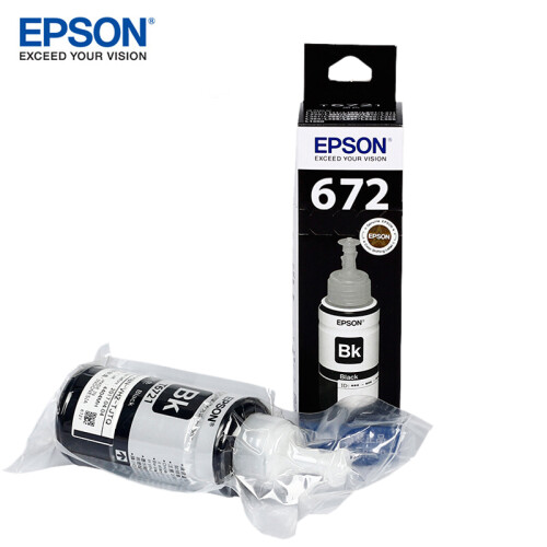 爱普生（EPSON） T6721  6721原装墨水L221/L363/L351/L565/L455 墨仓式打印机墨水T6721黑色墨水