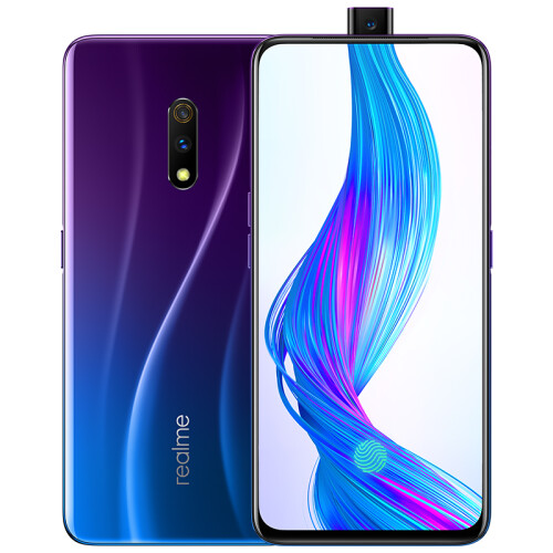 京品手机realme X 4800万双摄 升降摄像头 屏下指纹 游戏智能手机 8GB+128GB朋克蓝 全网通双卡