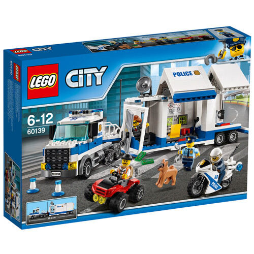 京东超市乐高(LEGO)积木 城市组系列City移动指挥中心 6-12岁 60139 儿童玩具车 男孩女孩生日礼物