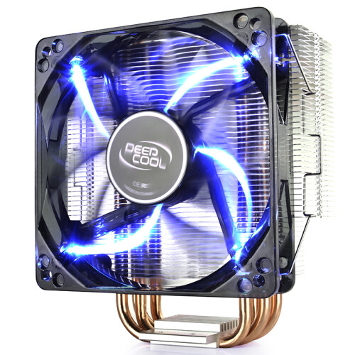 九州风神（DEEPCOOL） 玄冰400 多平台 CPU散热器 发光风扇 四热管纯铜底座