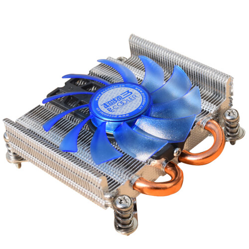 超频三（PCCOOLER）刀锋 CPU散热器（INTEL平台/2热管/智能温控/8静音风扇/一体机/附带硅脂）