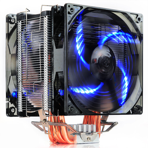 超频三（PCCOOLER）东海X6 CPU散热器（多平台/支持AM4/1151/5热管/PWM温控/12CM静音风扇/附带硅脂）