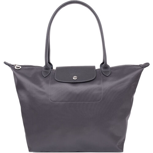 LONGCHAMP 珑骧 女士灰色织物长柄中号单肩斜挎包 1899 578 112