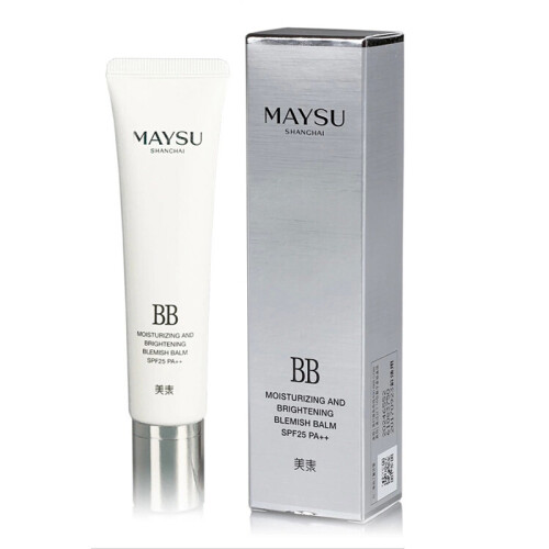 美素（MAYSU） 美素无暇光感裸妆霜BB霜40g发新包装  美素化妆品