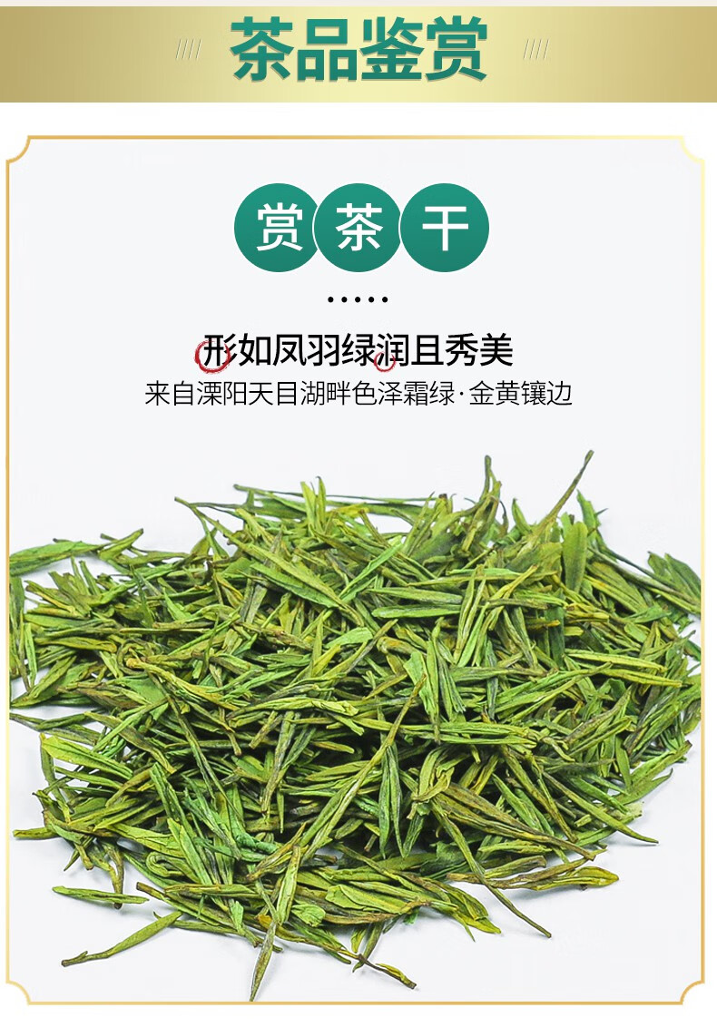 溧阳特产明前白茶2022新茶安吉绿茶浓香型春茶叶礼盒装200g