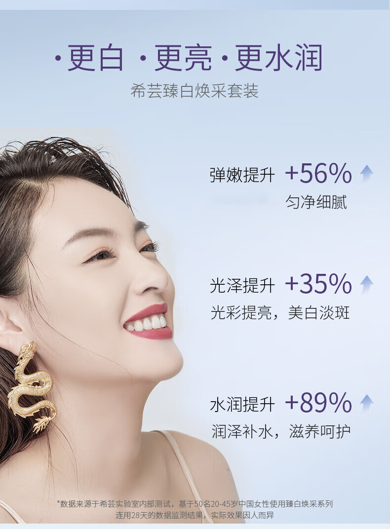 希芸（syrinx）水乳套装护肤品美白淡斑祛黄提亮肤色臻白焕采化妆品礼盒保湿女士 水+乳