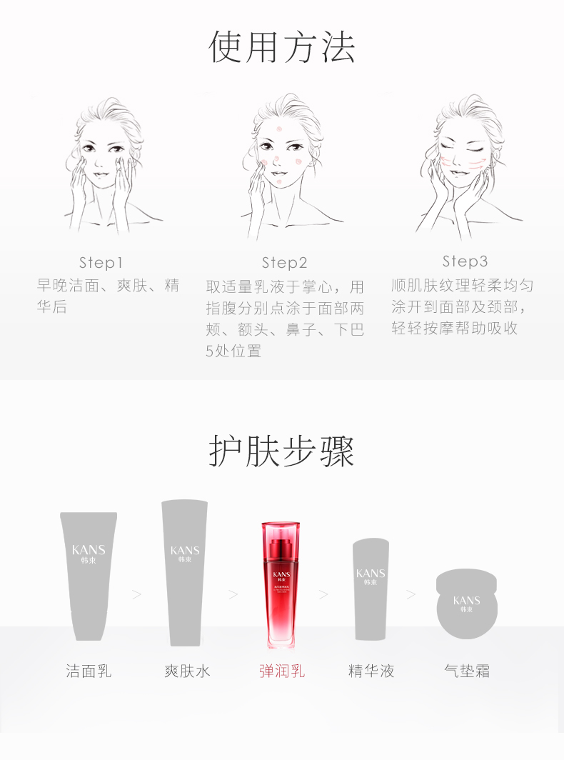 韩束（KanS）乳液巨水光高保湿弹润乳补水保湿弹润平衡水油滋润