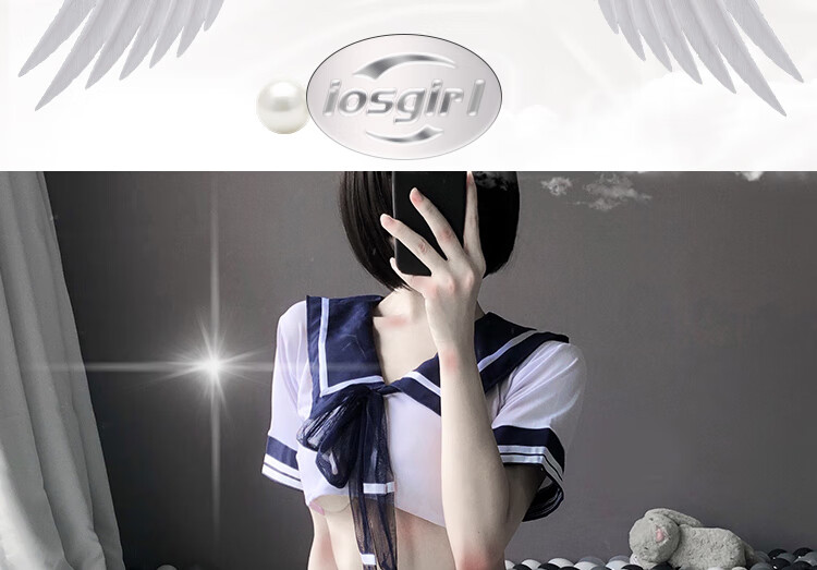 可爱性感学生制服装超短裙jk日系水手服女仆装兔女郎套装上衣短裙三纹