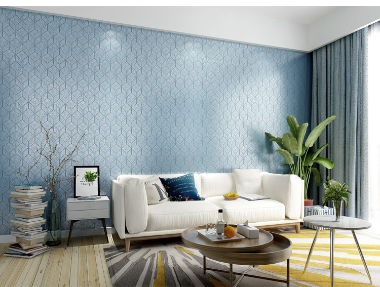 纯色素色无缝墙布 北欧轻奢风格壁布简约现代全屋 卧室客厅背景墙