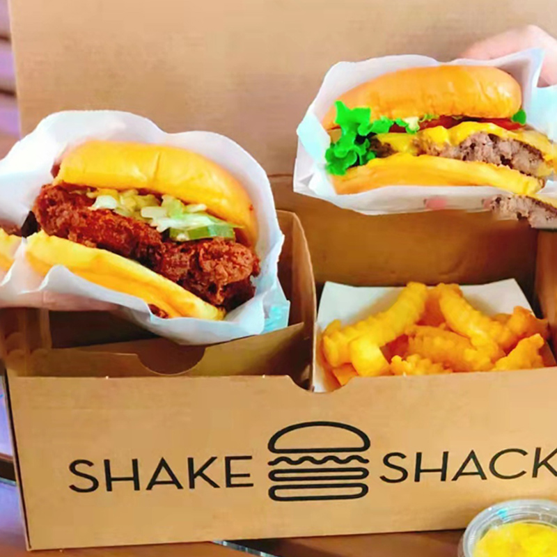 shakeshack汉堡国内代购牛肉芝士shack汉堡热狗shake汉堡经典奶昔