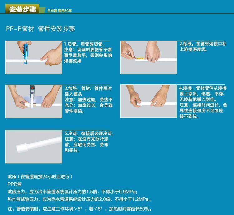 日丰管ppr日丰管佛山日丰ppr水管冷热水家装双层双色管热熔自来水管材