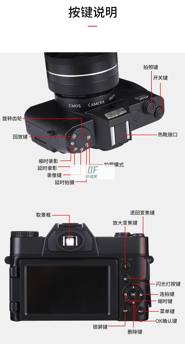 卡诺朗旗舰新佳能同款4k数码高清照相机学生入门级复古vlog旅游微单反