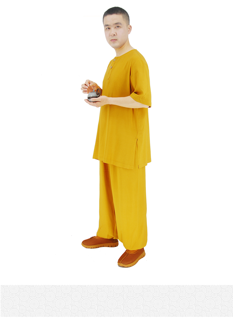和尚衣服远尘僧服棉短褂小褂居士服僧衣套装夏季男女和尚内衣睡衣短袖