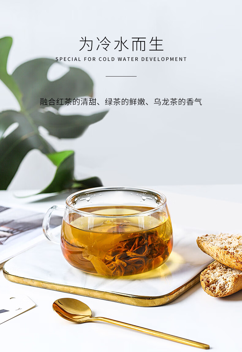 五折浓香型新茶茶叶盒装冷泡茶红茶包干茶冷萃红茶27g