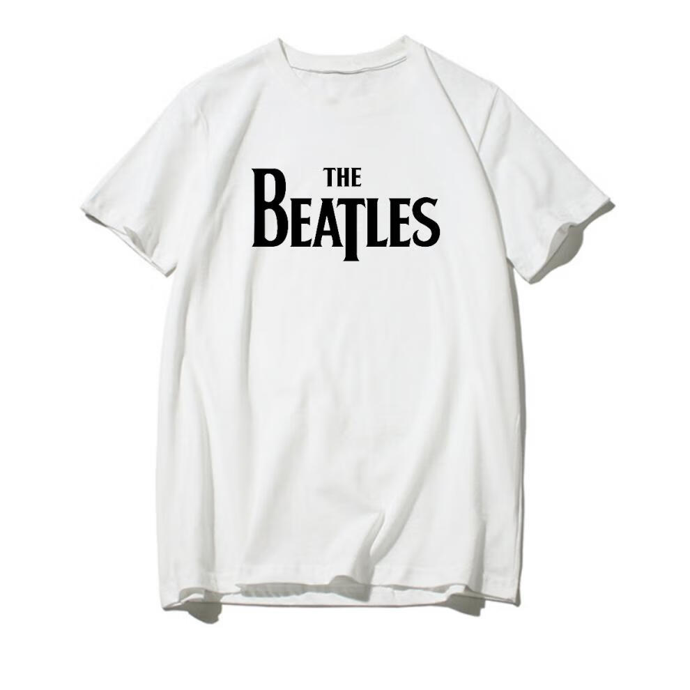 夏天新款 T Beatles披头士摇滚甲壳虫乐队t恤短袖约翰列侬john Lennon 黑色成员头像m 图片价格品牌报价 京东