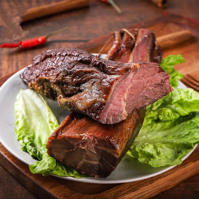 新疆正宗伊犁熏马肉熏马肠大块肉哈萨克地方特色特产美食牧人宴熏马肉