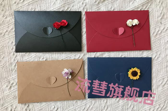 纸复古文艺手工信封信纸套装告白情书彩色信封简约信笺情人生日礼物送