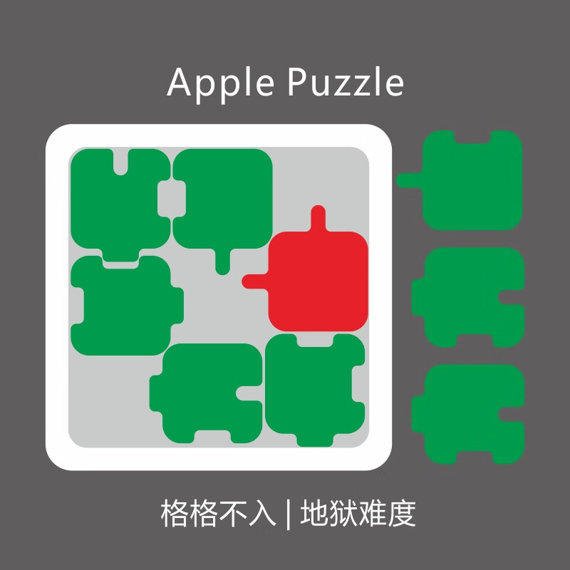 noseypuzzle19块亚克力10级地狱难度烧脑异形拼图成人玩具高难度拼图