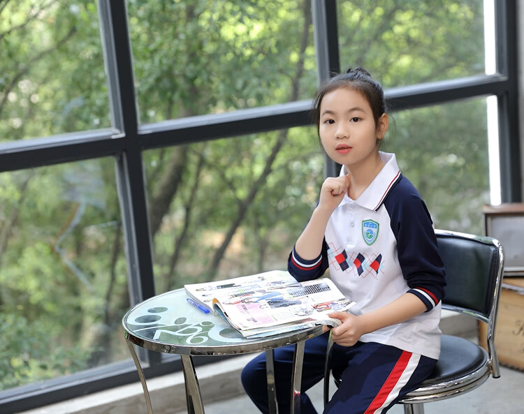 广州天河区骏景小学校服夏运动服男女小学生家长定制亲肤t冬外套140cm