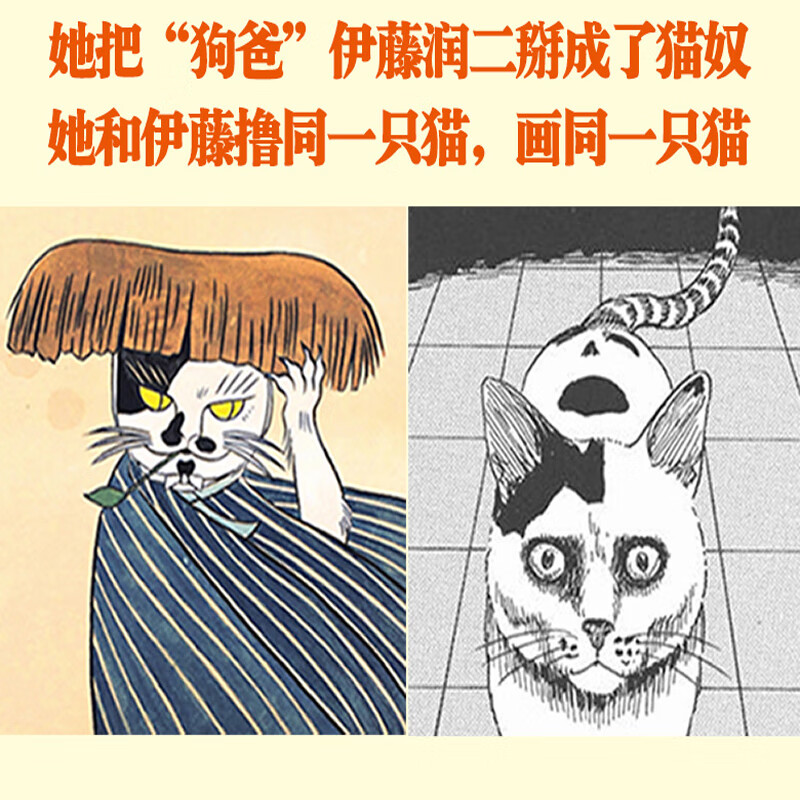 猫妖 石黑亚矢子 作品集浮世绘妖怪插画日本传统妖怪与猫咪融合的猫妖