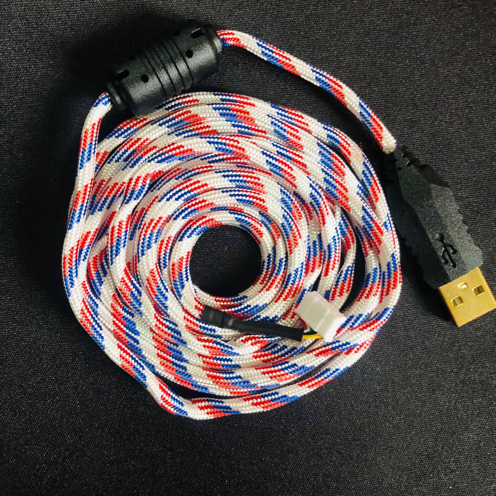 卓威鼠标伞绳线伞绳鼠标线io1点1ie3点0超软编织线卓威usb鼠标线typec