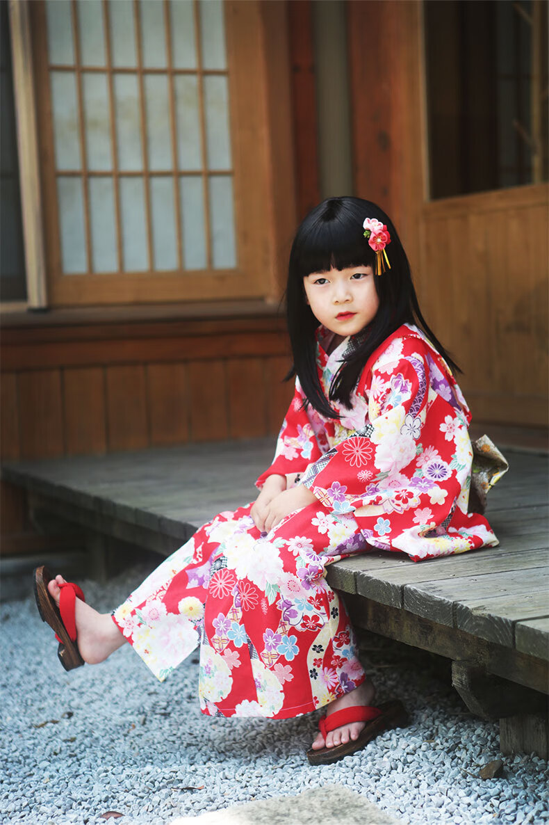 【小女孩日式和服正装套装】儿童日本传统服饰儿童女童和服儿童日式