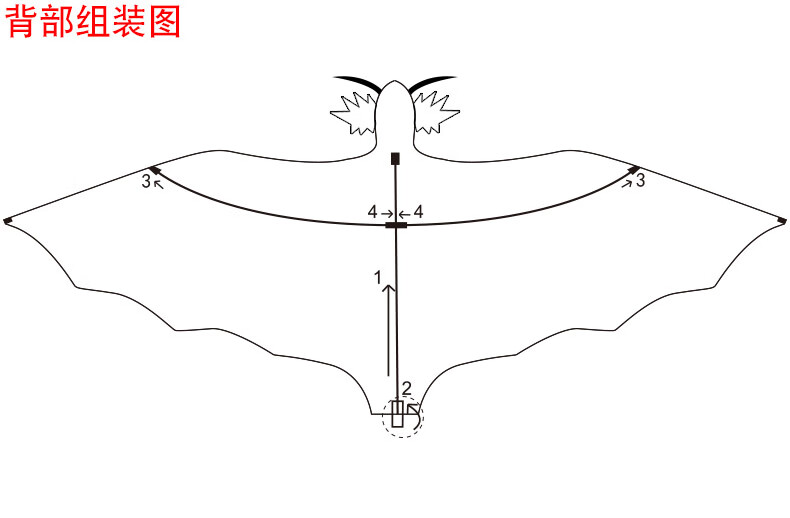 2022新款潍坊风筝恐龙风筝翼龙夜光风筝led大型新款儿童成人轮线卡通