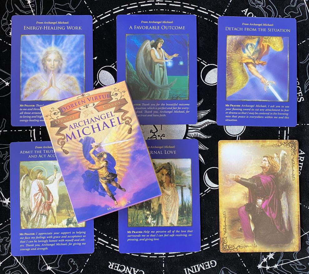 archangel michael oracle cards-------大天使迈克尔神谕卡(44张,烫