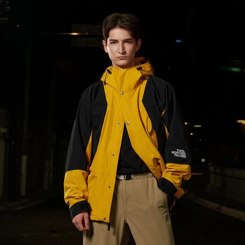 north face waterproof jacket yellow