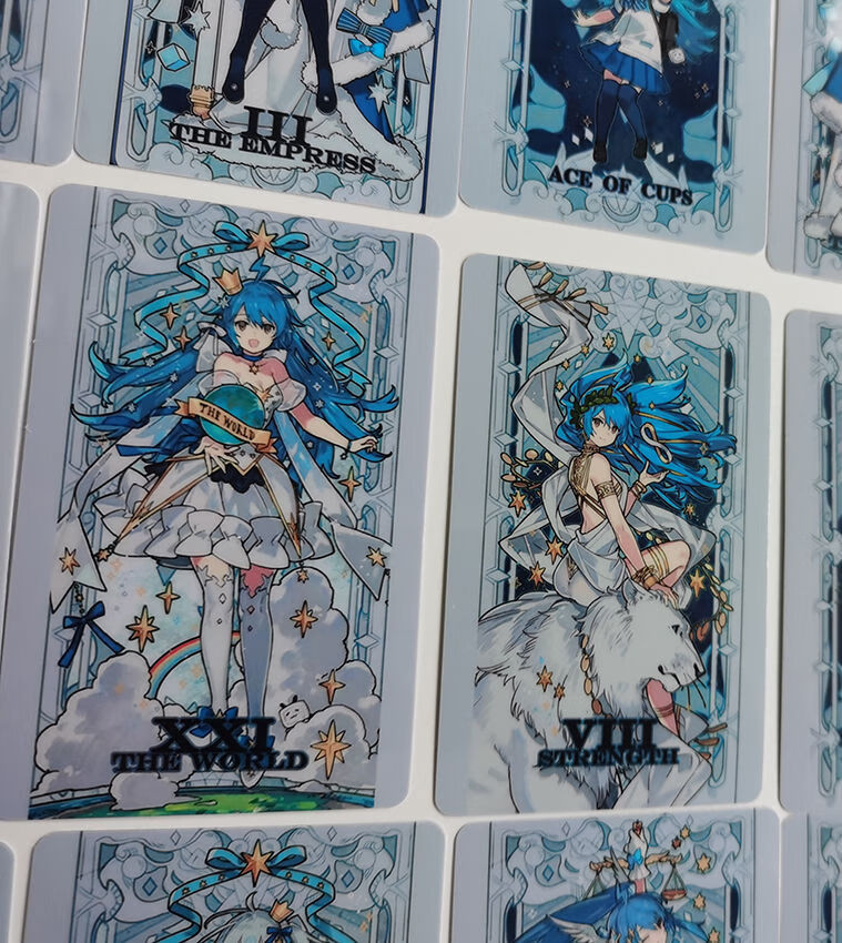 尼奥奈格2233幻星集塔罗牌一套27张自制卡贴收藏卡片周边水晶款