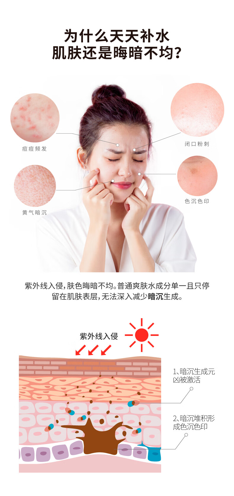 HBN护肤套装发光水视黄醇抗皱提拉紧致护肤品保湿皱纹 精萃水+洗面奶