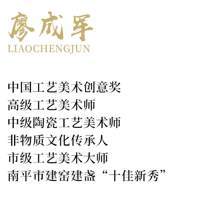 道合心非遗大师廖成军夜星新品收藏款黑底银斑铁胎原矿釉建盏礼盒装撇