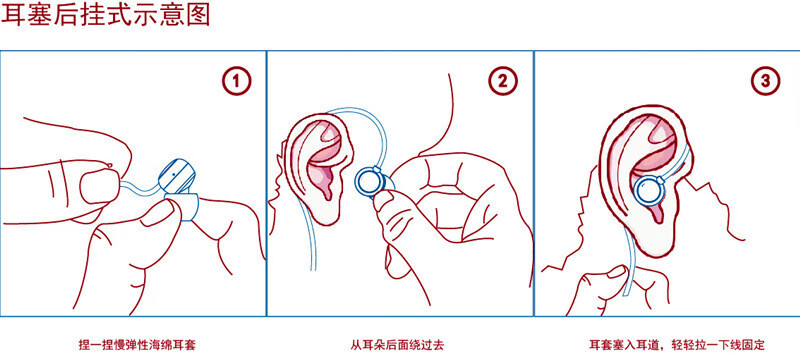 asmr侧睡海绵耳塞睡觉有线女生耳机舒适圆孔高音质线控挂脖式颈挂蓝牙