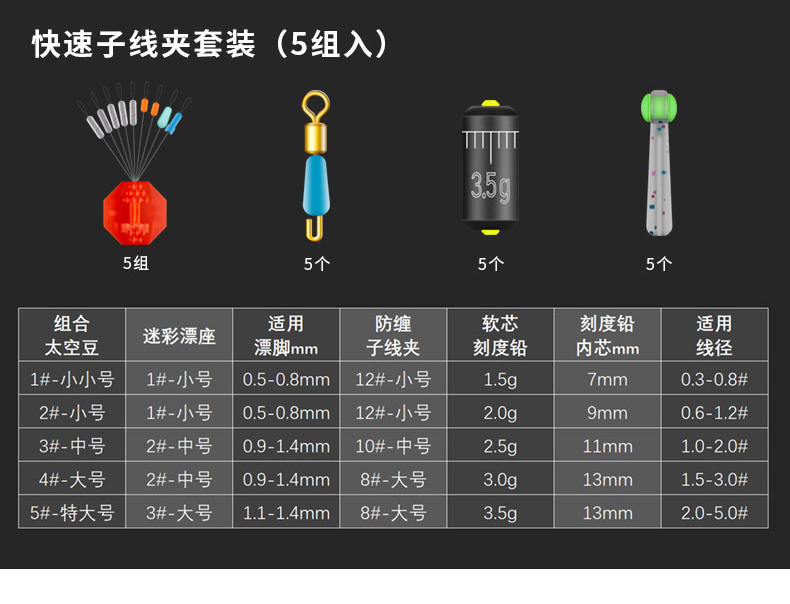 太空豆超紧套装全套组合线组配件硅胶特级钓鱼主线太空豆套组融胶加强