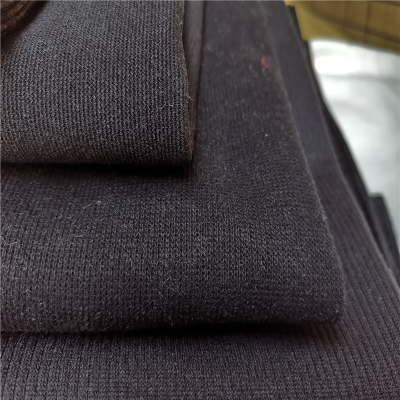 雪尼尔加绒布料加绒保暖裤子面料星空呢雪尼尔针织棉米粒尔卫裤服装